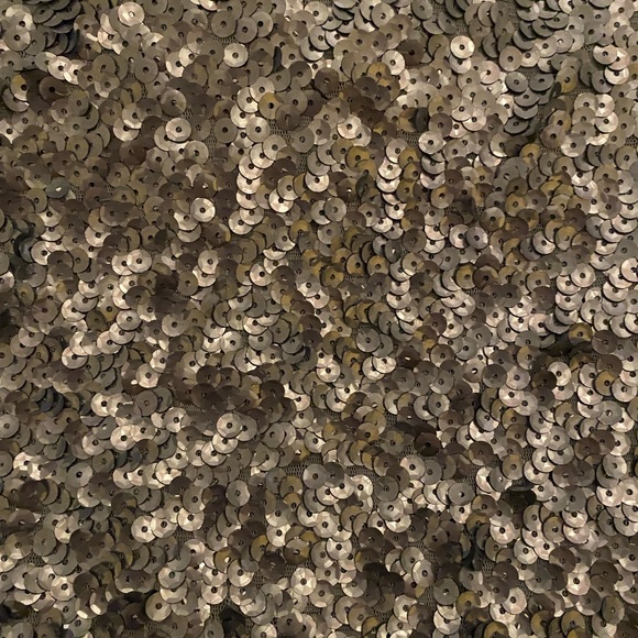 Silver sequin party dress with one sleeve - Picture 7 of 7